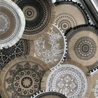 Джутовая плетеная подстилка ручной работы подушка для чашки нескользящий теплоизоляционный коврик для стола аксессуары для украшения кухни