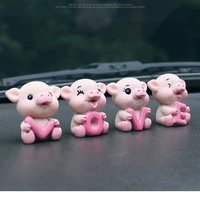 4pcsset car decoration accessories high quality latest car accessories cute love piggy interior car accessories interior