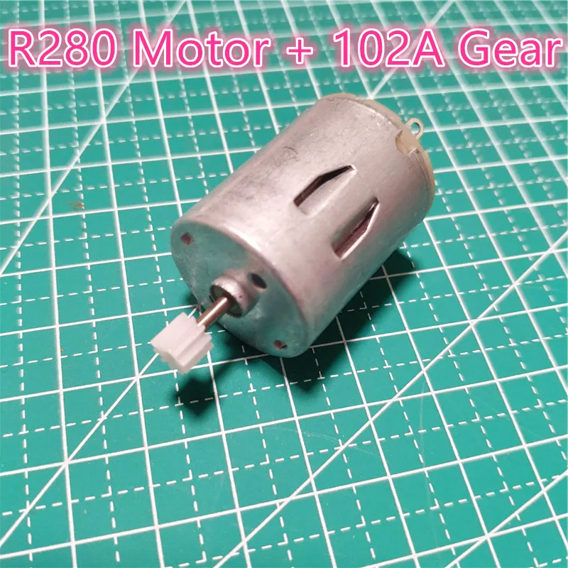 Мотор постоянного тока R280 + Шестерня 102A Micro Mini 3V-9V 8000 об/мин модель сделай сам