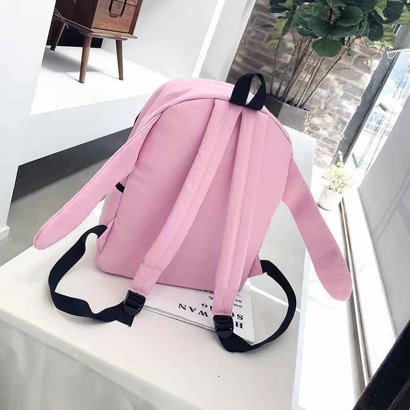 Новые рюкзаки для детей с картинкой Totoro Mouse Canvas для мальчиков и девочек в стиле кавай моды с кроличьими ушками и кошачьей школьной сумкой.
