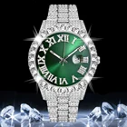 Бесплатная доставка от производителя Полный Бриллиант ААА часы для мужчин в стиле хип-хоп, мужские часы модные повседневные кварцевые наручные часы Водонепроницаемый льдом Reloj Hombre