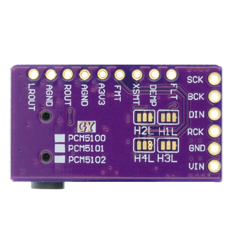 Интерфейс I2S PCM5102A DAC аудио декодер GY PCM5102 плеер модуль для Raspberry Pi pHAT формат плата