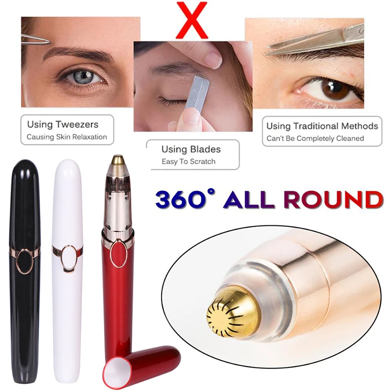 Новый мини электрический триммер для бровей удаления волос на лице мгновенный