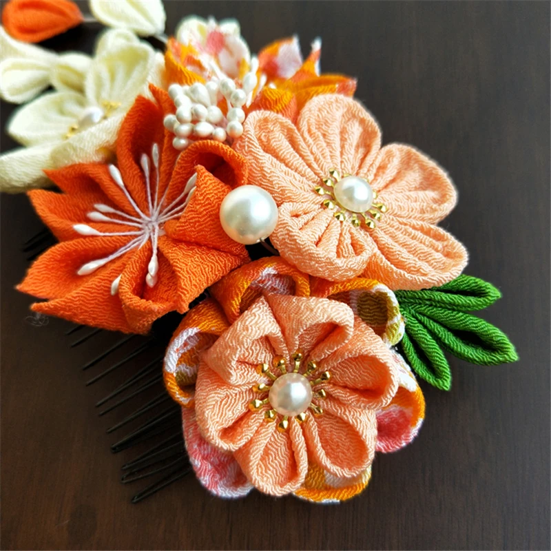 1 шт. заколка для волос в цветочек ручная работа кимоно головной убор Сакура