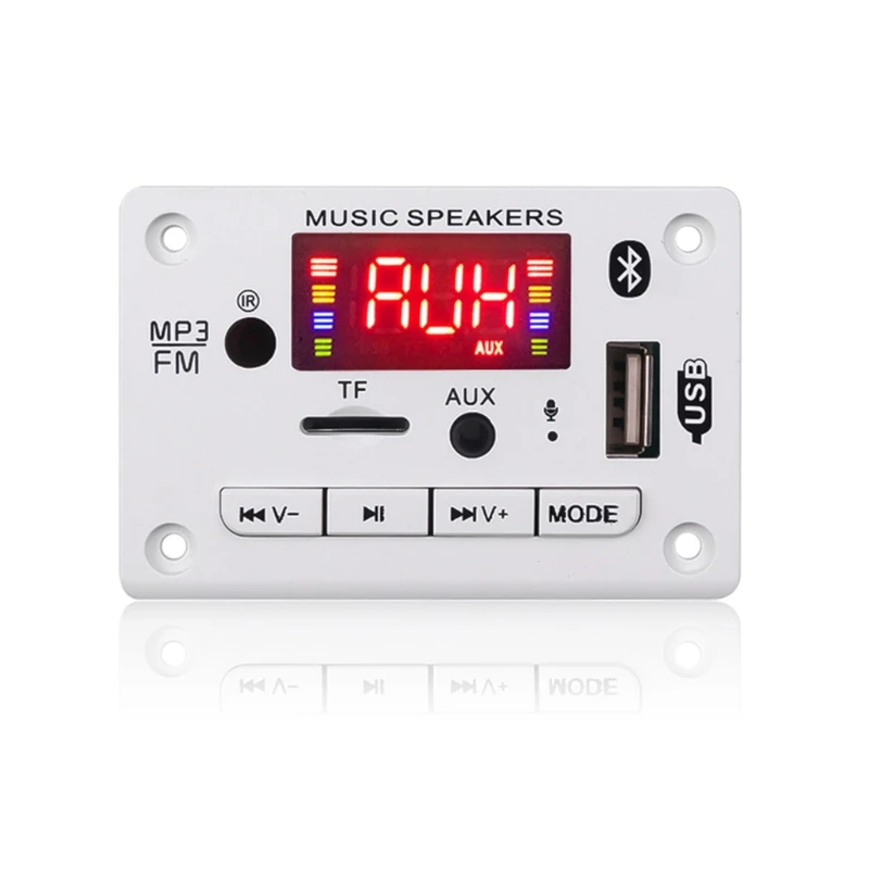 MP3 декодер плата Bluetooth Автомобильный FM-радио модуль поддерживает FM TF USB AUX рекордер