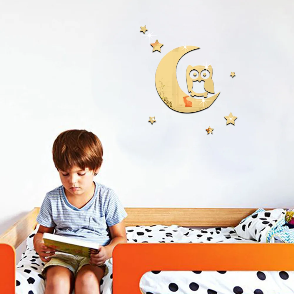 Детская зеркальная настенная палочка Funlife стереоскопическая стеклянная с