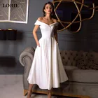 Короткое свадебное платье LORIE Smiple And Clean цвета слоновой кости, Элегантное свадебное платье