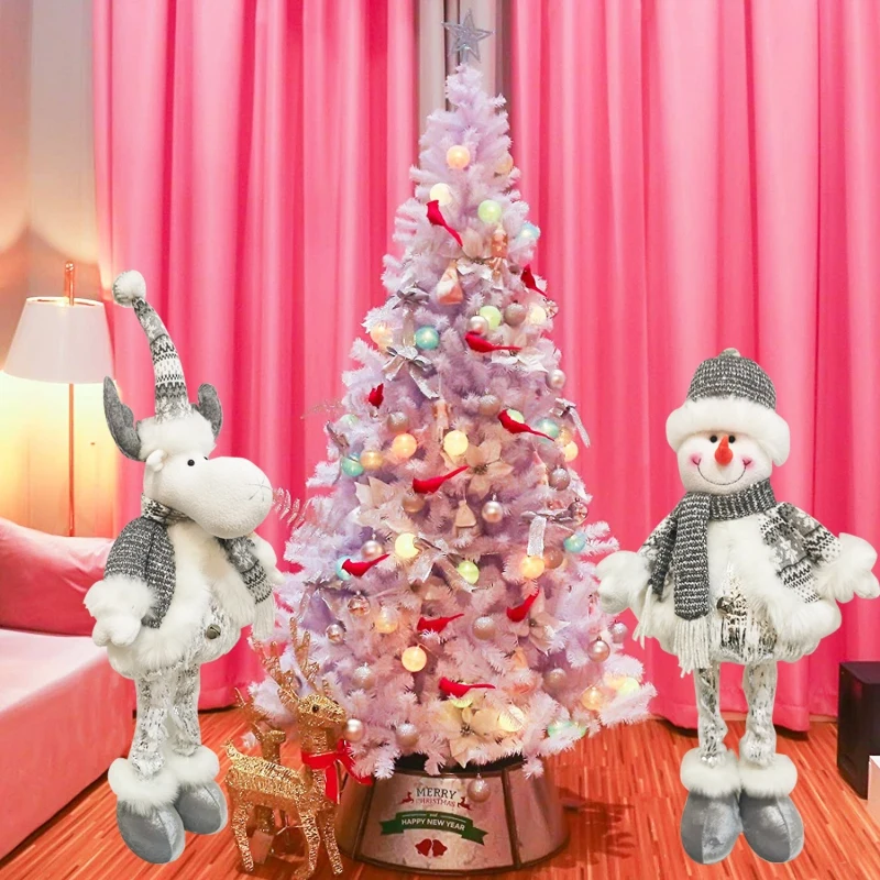 

Merry Christmas Decor Dolls For Home Retractable Snowman Elk Doll Xmas Noel Natal Navidad New Year Gift Christmas Ornaments