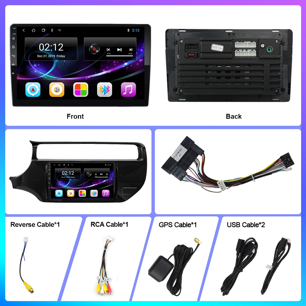 

OKNAVI Android 9.0 IPS Screen For KIA k3 Rio 2015 2016 2017 2018 Multimedia Stereo Car Player GPS Navigation 2 din Radio No DVD
