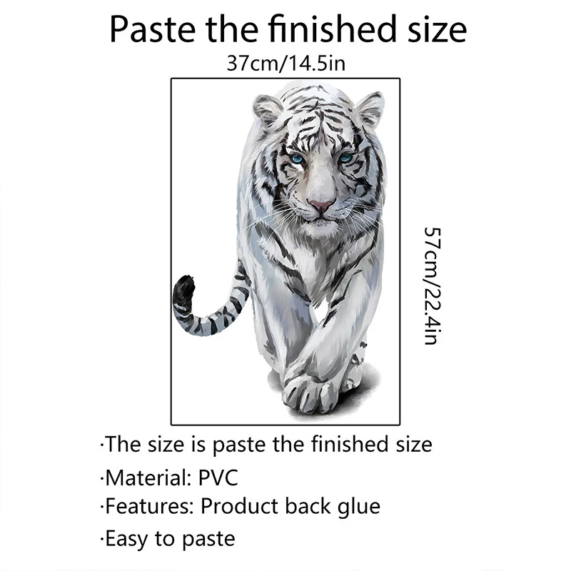 Tiger Wall Stickers For Kids Rooms Boys Stars Large Bedroom Decoration | Дом и сад