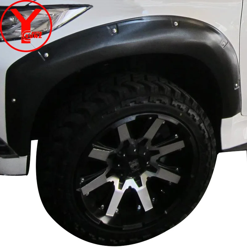 Тиснёный черный fender flare для MITSUBISHI Montero SPORT Shogun 2016 2017 2018 крыло автомобиля Аксессуары