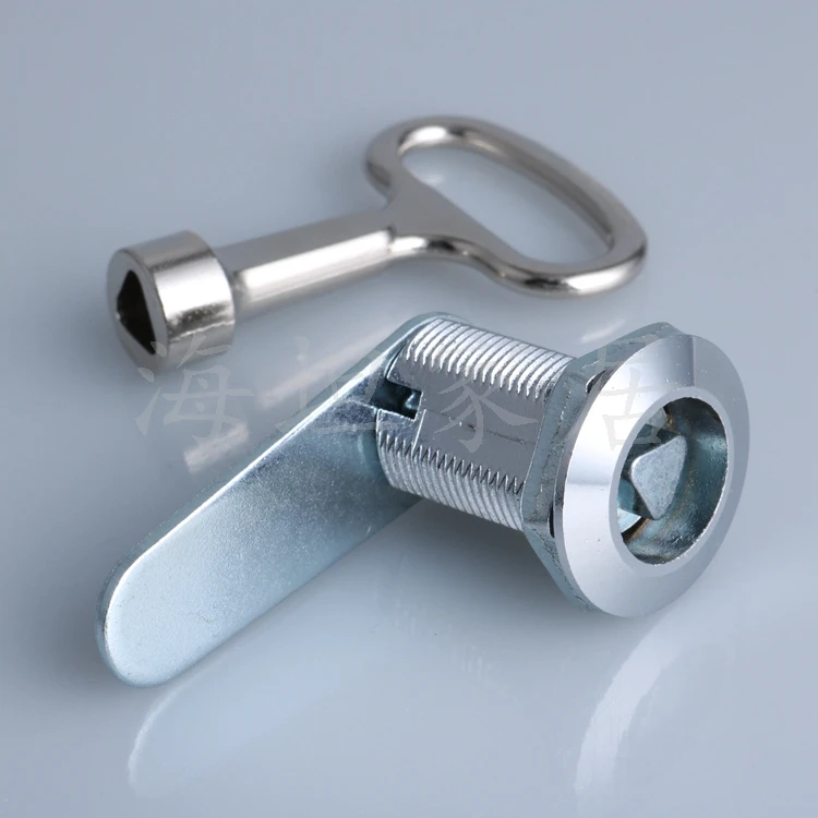 

10pcs 403 triangle lock electric cabinet box triangle lock opening 18*16 triangle lock metal cabinet cam lock