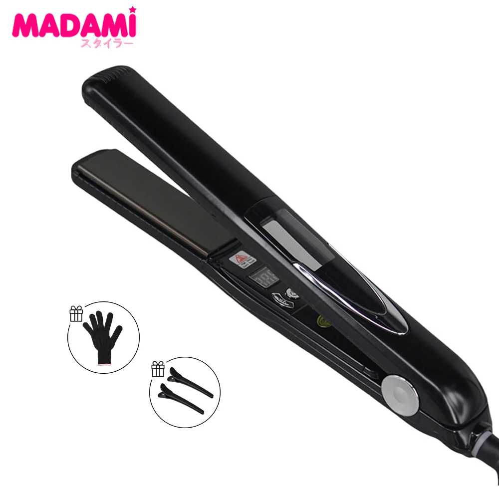 Высокотемпературный утюжок для волос 470 ° F титановый вибрирующий Кератиновый