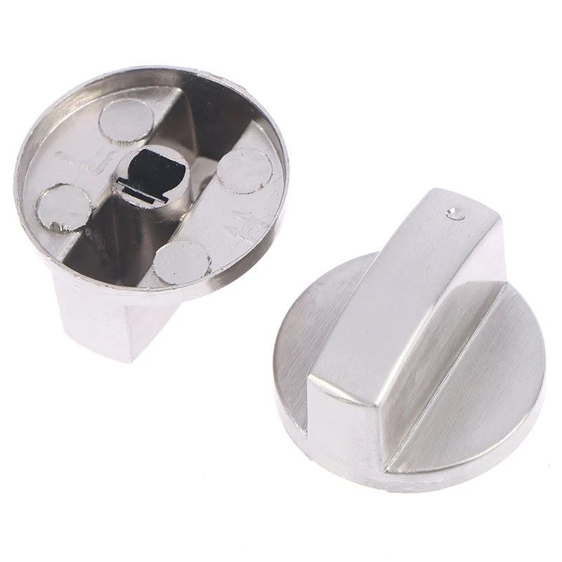 

Metal 8mm Universal Silver Gas Stove Control Knobs Adaptors Oven Switch