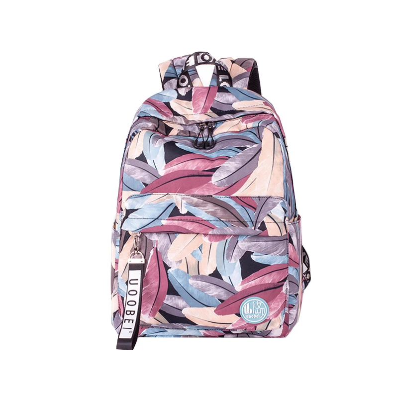 Женские рюкзаки для девочек подростков школьные сумки с принтом путешествий