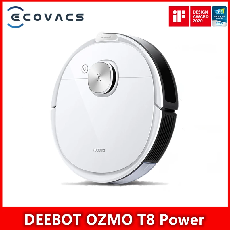 

Оригинальный ECOVACS DEEBOT OZMO T8 Power / T8 Power с станцией + автоматический пылесос робот управление через приложение английская версия