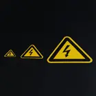 Предупреждение ющая наклейка, клейкие этикетки, предупреждающие об опасности электрошока, 25 мм, 50 мм, 100 см, ПВХ, водонепроницаемые