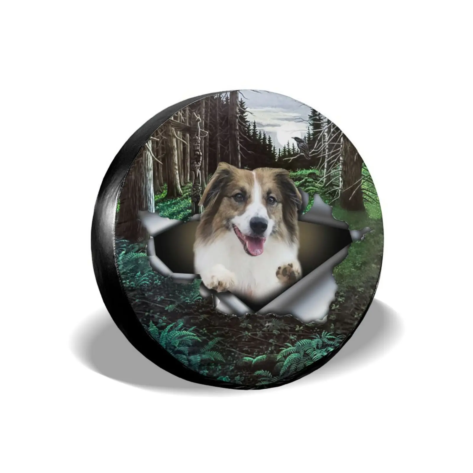 

Compass Tire Cover Universal Spare Wheel Tire Cover Wheel Covers for Trailer RV SUV Truck Camper Travel Trailer