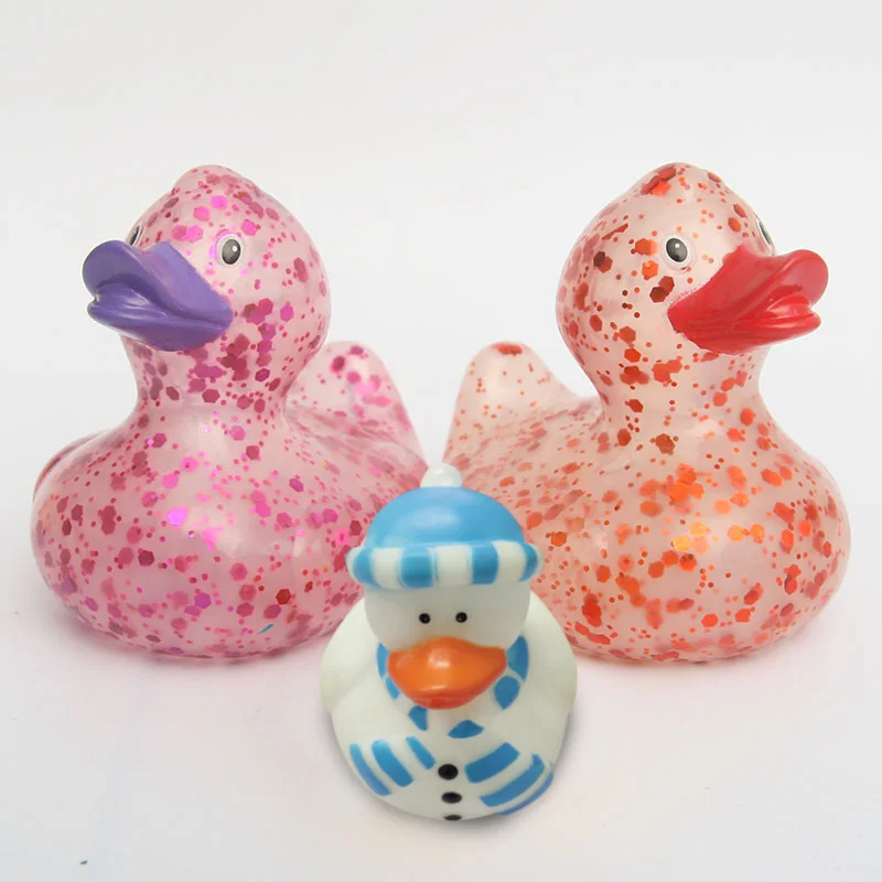 6 шт. детская Когнитивная плавающая игрушка с блестками Duckie безопасные и нетиоксичные материалы это может быть подарок на день рождения для ребенка