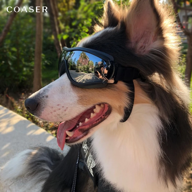 

New Adjustable Pet Dog Glasses Frame Medium Size Goggles Anti-UV Wear Protection Waterproof Cool Sunglasses Pet Dog Supplies