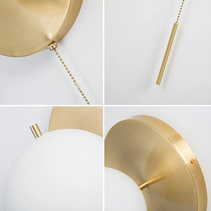 Современный минималистичный прикроватный настенный светильник для спальни