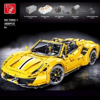 t5005 high tech supercar red gte suv rsr sports car 18 model super racing car building blocks 3608pcs bricks toys gift