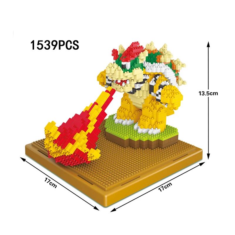 Классические фигурки героев мультфильмов игровые босса нанокирпичи сантехники
