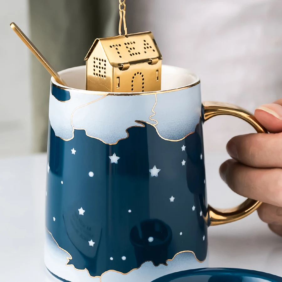 Северная Европейская кружка вместительная Изолированная забавная Милая и чашки