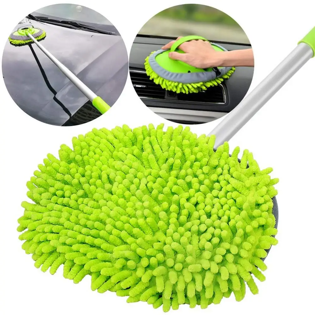 

Car Cleaning 2 In 1 Car Wash Mop Adjustable Super Absorbent Car Cleaning Car Washing Mop Window Wash Tool Dust Wax Mop