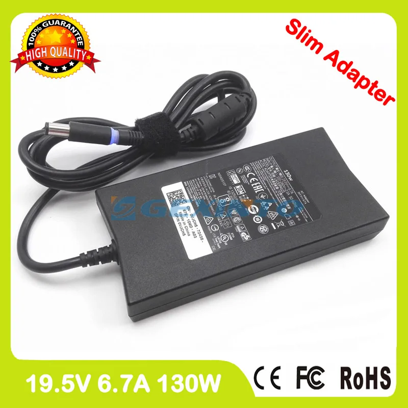 

ac adapter 19.5V 6.7A 130W laptop charger for Dell Inspiron 15 5576 5577 7557 7559 7566 7567 17R N7110 XPS Gen 2 PA-4E P60F002