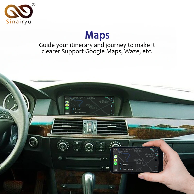 Беспроводной Apple Carplay для BMW CCC 1 3 5 6 7 sertes X1 X3 X5 X6 Z4 E60 E61 E62 E63 E70 E71 E8 Android автомобильное