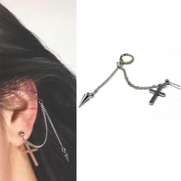 2021 trendy rivet cross earrings for women personality simple earring chinese fashion crochet earrings korea jewelry wholesale