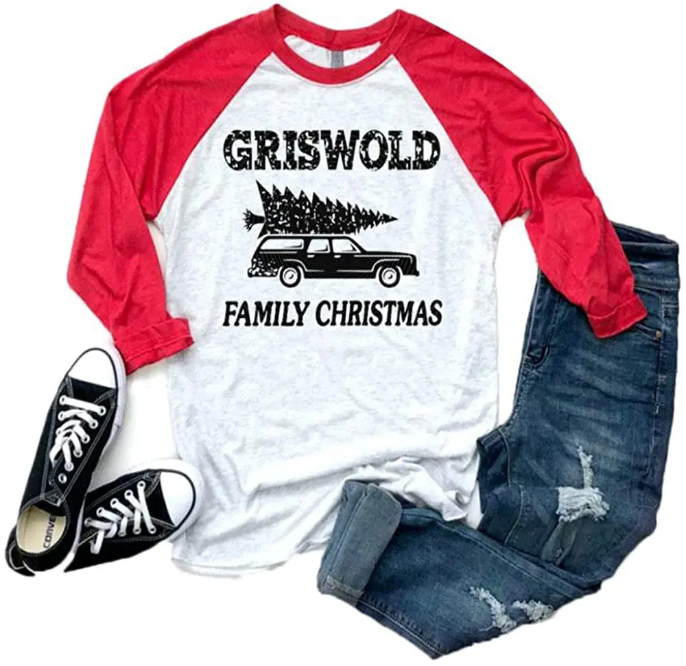 

Griswold Family Christmas Vacation Shirt Women Funny Christmas Movies Shirt Merry Christmas Tree Tee Festival Tops