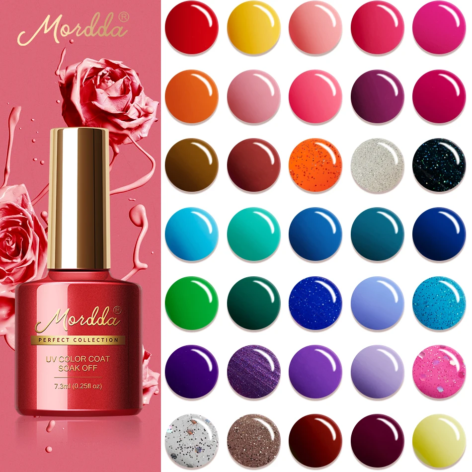 MORDDA УФ Гель лак Гибридный СВЕТОДИОДНЫЙ для ногтей впитывающийся длительного