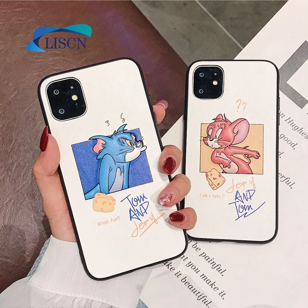 LISCN милый чехол для телефона том Джерри iphone 7 8 11 Xs Max 6s 7P 8P 6 5 5S XR мягкий