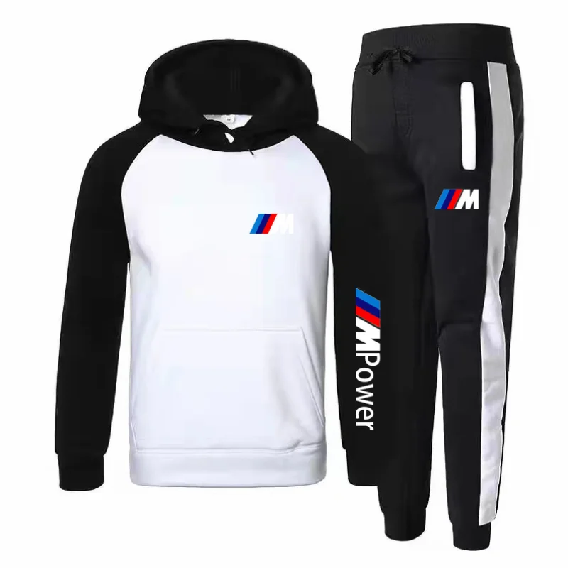 Мужской новый брендовый спортивный и удобный костюм с принтом BMW свитер