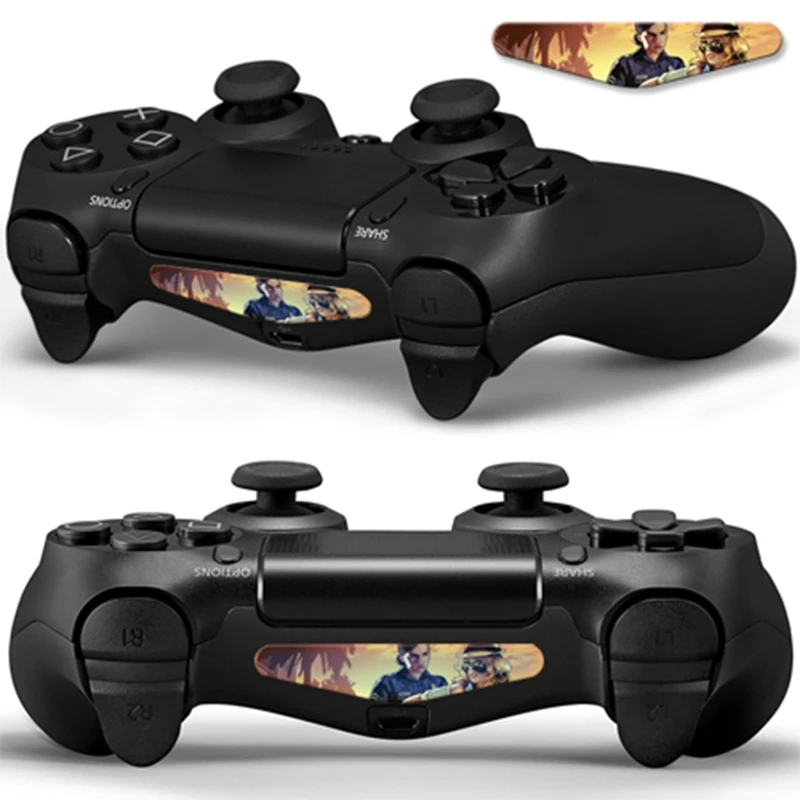 Светодиодный светильник 1 пара стикеров для PS4 виниловая кожа Playstation 4 контроллер