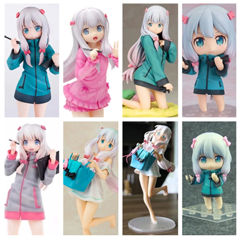 

Myvision 24cm Anime Question Q Eromanga Teacher Sagiri Izumi Ending Mode Meruru T Shirt Ver. PVC Action Figure Toy Sagiri Izumi