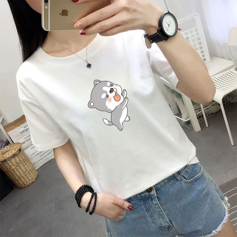 

2020 tees women clothe gray Summer Fashion T Shirt Women Woman Tshirt