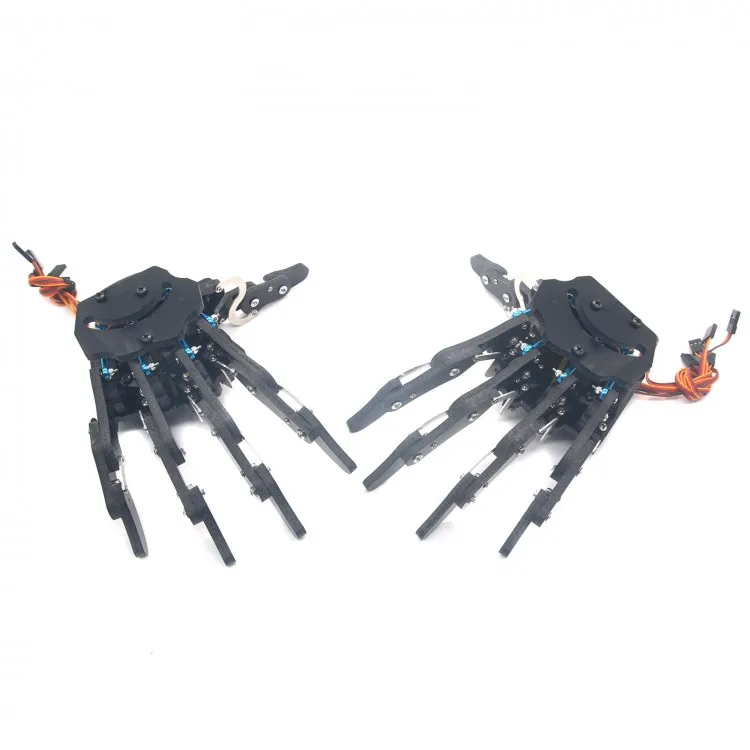 

Robot Mechanical Claw Clamper Arm Five Fingers Right Hand & Left Hand with Servos for Robot DIY Assembled