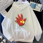 Модный мужской пуловер Marvel мстители, Человек-паук, одежда с забавным мультяшным рисунком Железного человека, Забавный костюм с пальмовым принтом в стиле Харадзюку