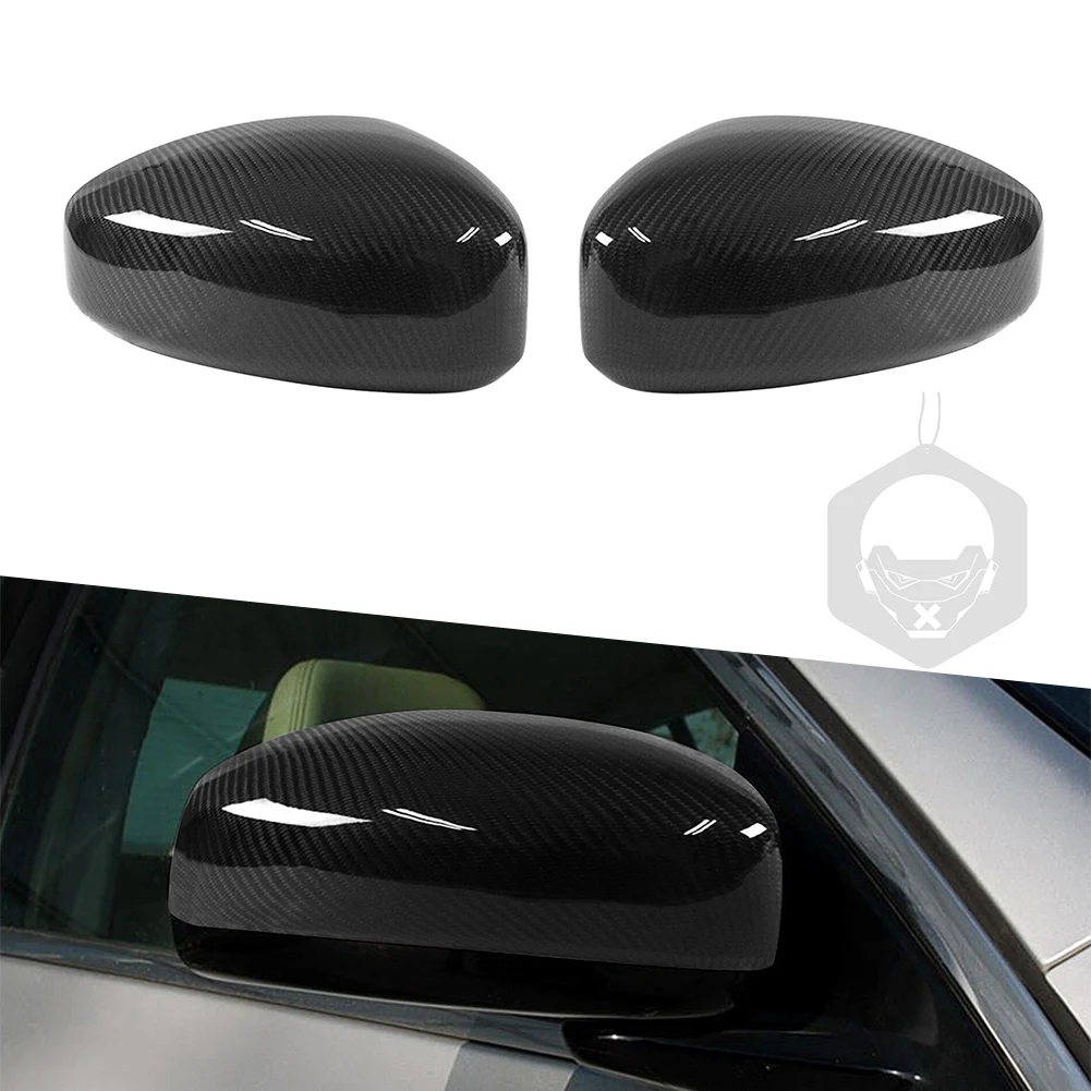 

Carbon Fiber Black Car Rearview Side Mirror Cover Cap Decoration For INFINITI G35 Coupe 2007 2008 Left Hand Drive