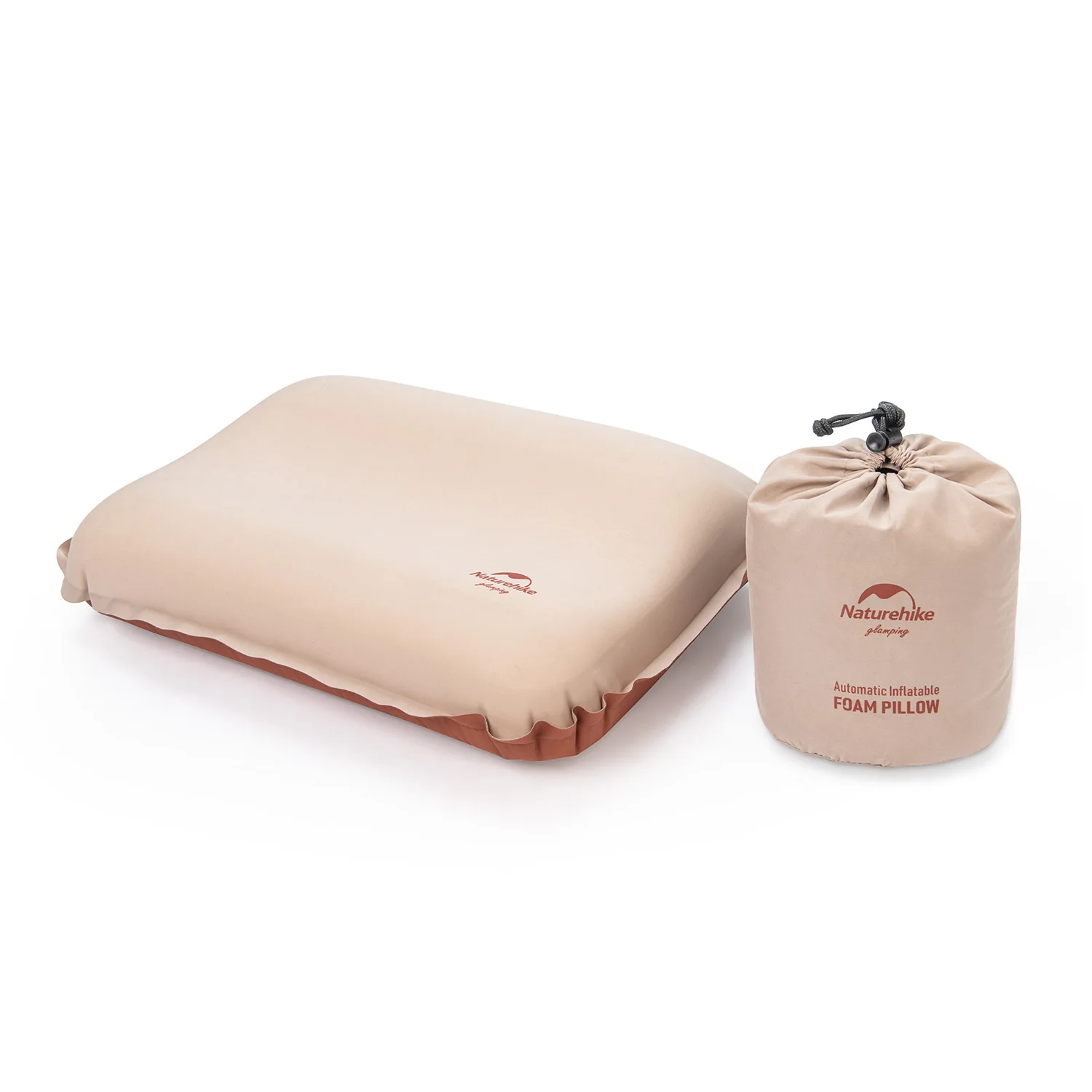 네이처하이크 야외 3D 편안한 침묵 거품 베개 캠핑 여행 휴대용 쉬운 스토리지 풍선 베개 캠프 장비