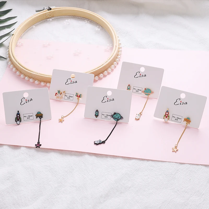 10 стилей очаровательные серьги с эмалью наборы костюмов Космический человек