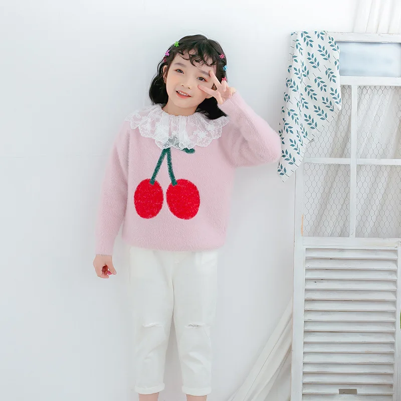 Детские теплые свитеры зимняя и осенняя одежда для малышей вязаный Топ пуловер