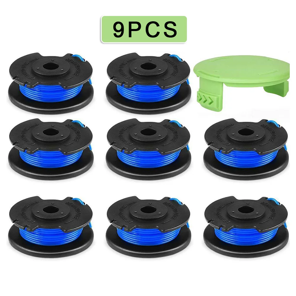 

8+1pcs For Greenworks 065-Inch Dual Line String Trimmer Replacement Spool 29242 String Trimmer Parts & Accs