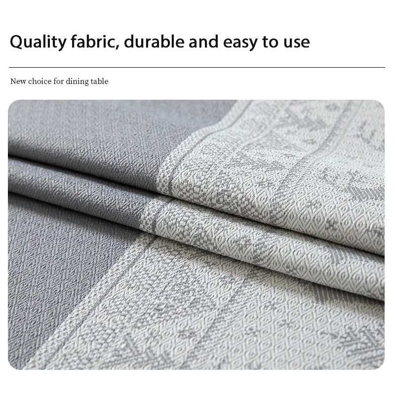 Прямоугольная скатерть элегантная домашняя с вышивкой в виде оленя белого