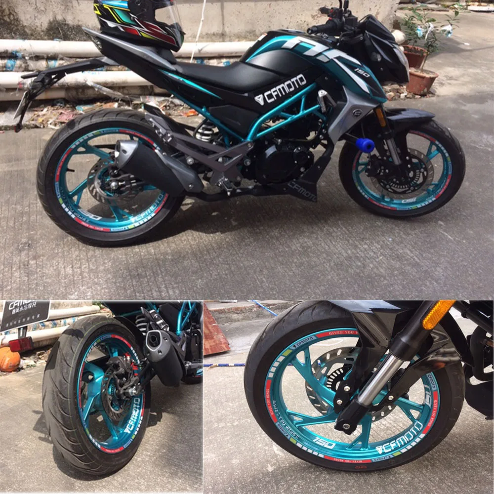 MTKRACING мотоцикл CFMOTO колеса наклейки светоотражающие наклейки обод полосы мотоцикл для CFMOTO 400NK 650NK 250NK 125NK