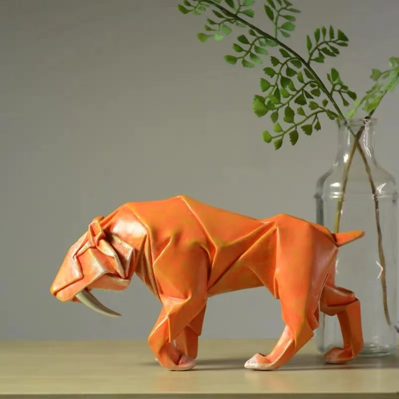 

Creative Simple Origami Geometric Animal Model Crafts Ornaments Living Room Home Decoration Accessories Exquisite Birthday Gifts
