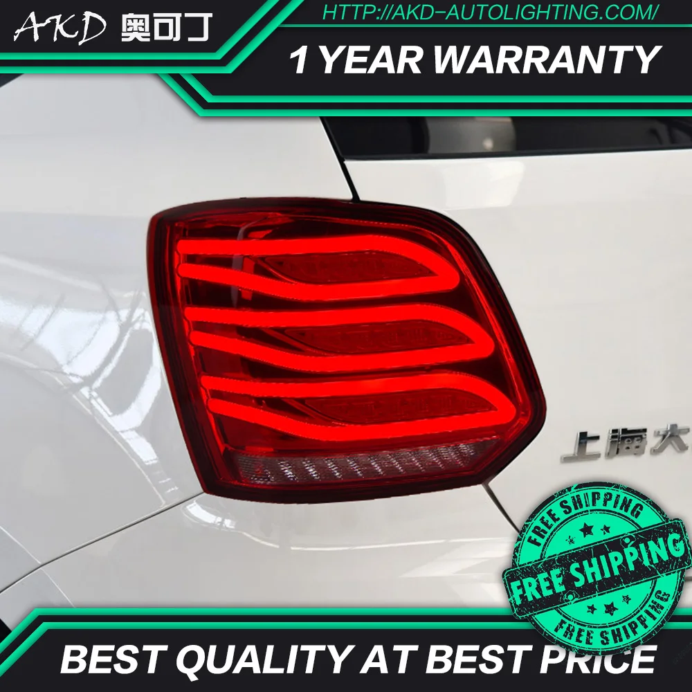 АКД автомобильного тюнинга задних фонарей для VW POLO 2011-2017 сигнальных огней